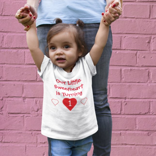 Little Sweetheart 1st Birthday Baby T-Shirt (Creator Uploaded)