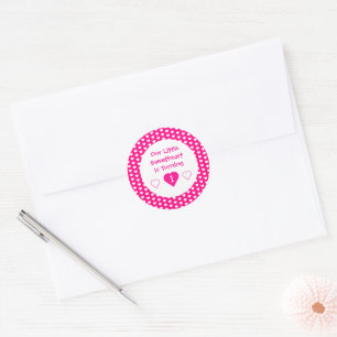 Little Sweetheart 1st Birthday Classic Round Sticker