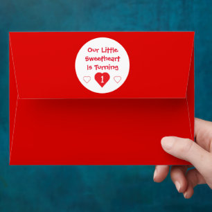Little Sweetheart 1st Birthday Envelope
