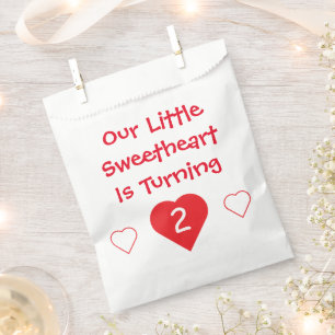 Little Sweetheart 2nd Birthday Favour Bag