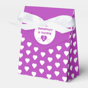 Little Sweetheart 2nd Birthday Favour Box