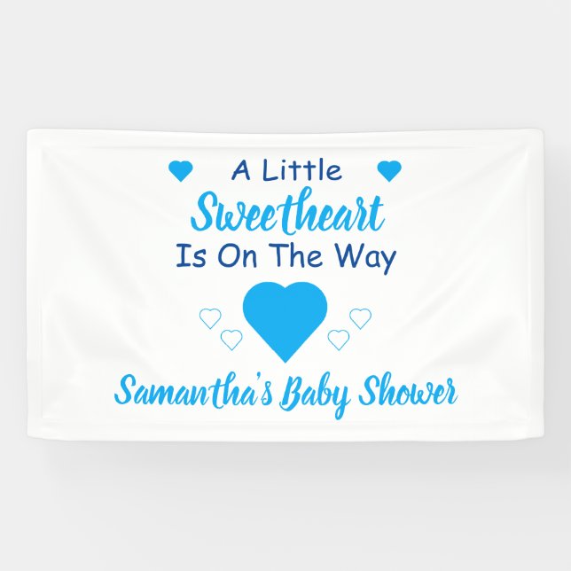 Little Sweetheart Baby Shower Banner (Horizontal)
