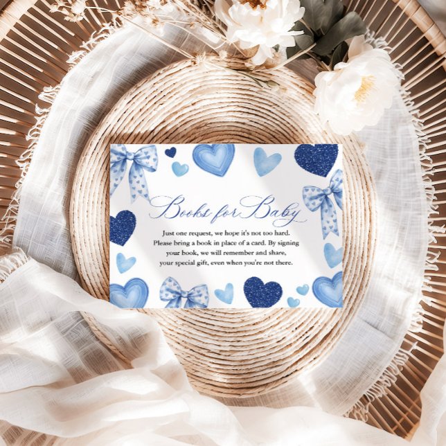 Little Sweetheart Baby Shower, Books for Baby Enclosure Card (Creator Uploaded)