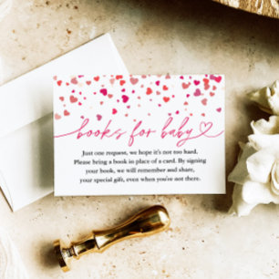 Little Sweetheart Baby Shower, Books for Baby Enclosure Card