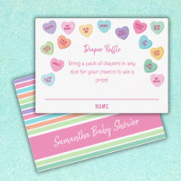 little sweetheart baby shower diaper raffle
