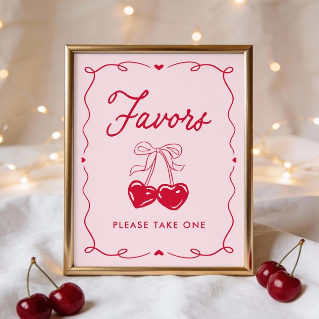 Little Sweetheart Baby Shower Favors Sign (Creator Uploaded)