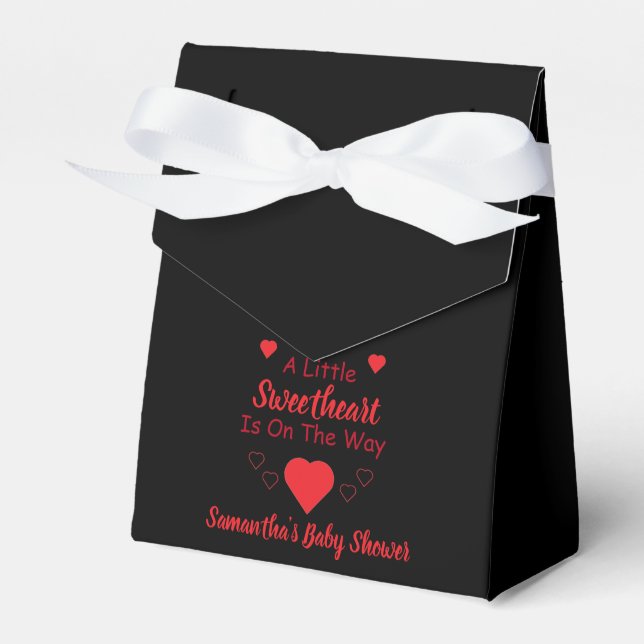 Little Sweetheart Baby Shower Favour Box (Front Side)