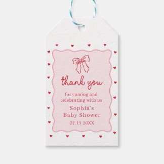 Little Sweetheart Baby Shower Gift Tags