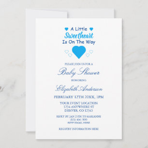 Little Sweetheart Baby Shower Invitation