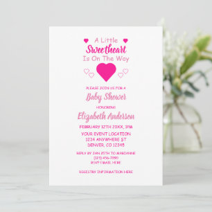 Little Sweetheart Baby Shower Invitation