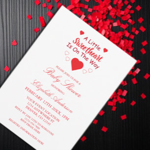 Little Sweetheart Baby Shower Invitation