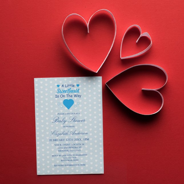 Little Sweetheart Baby Shower Invitation (Creator Uploaded)