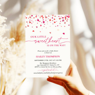 Little Sweetheart Baby Shower Invite, Baby Shower  Invitation