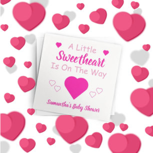 Little Sweetheart Baby Shower Napkin
