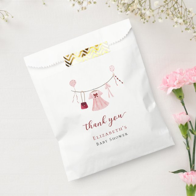 Little Sweetheart Baby Shower Valentine Custom Favour Bag (Sealed)