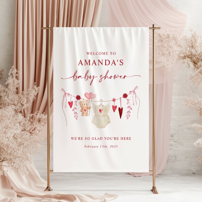 Little Sweetheart Baby Shower Welcome Banner (Creator Uploaded)