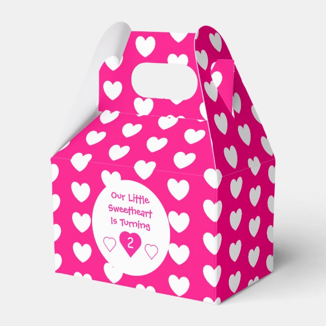 Little Sweetheart Birthday Favour Box (Front Side)