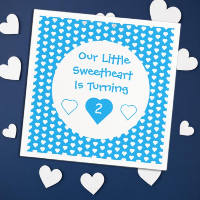 Little Sweetheart Birthday Napkin (Creator Uploaded)