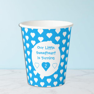 Little Sweetheart Birthday Paper Cups