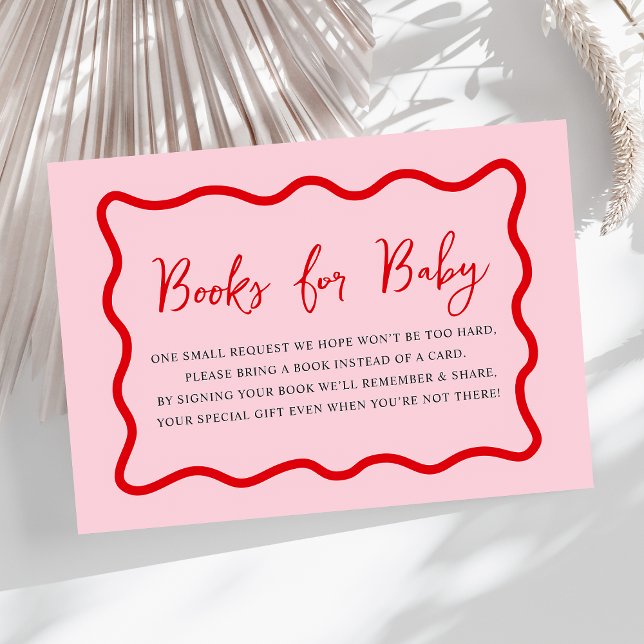 Little Sweetheart Books for Baby Girl Baby Shower Enclosure Card (Creator Uploaded)