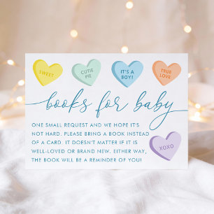 Little Sweetheart Candy Hearts Books for Baby Enclosure Card