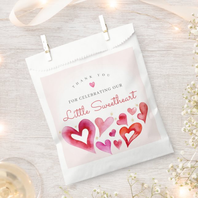Little Sweetheart February Birthday Party Favour Bag (Clipped)