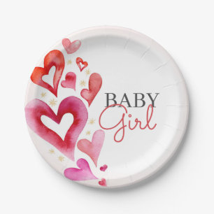 Little Sweetheart February Party Paper Plate