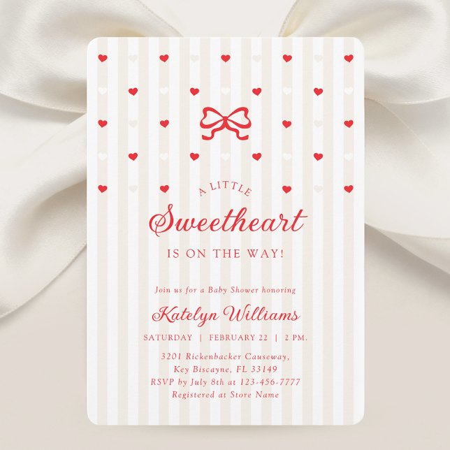 Little Sweetheart Gender Neutral Baby Shower Invitation (Creator Uploaded)