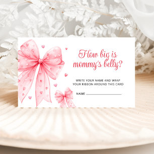 Little Sweetheart How Big Is Mummy's Belly Pink Enclosure Card