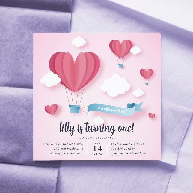 Little Sweetheart Kids Birthday Party Invitation (Creator Uploaded)