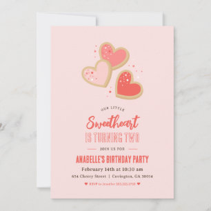 Little Sweetheart Kids Birthday Party Invitation