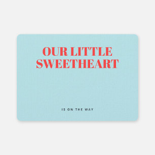 Little Sweetheart Minimalist Boy Baby Shower Invitation