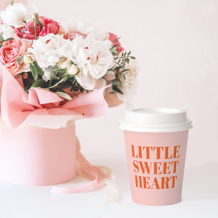 Little Sweetheart Pastel Pink Paper Cups