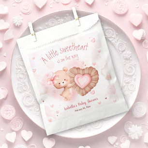 Little Sweetheart Pink Baby Shower Favour Bag