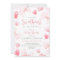 Little Sweetheart Pink Bow Baby Shower Invitation