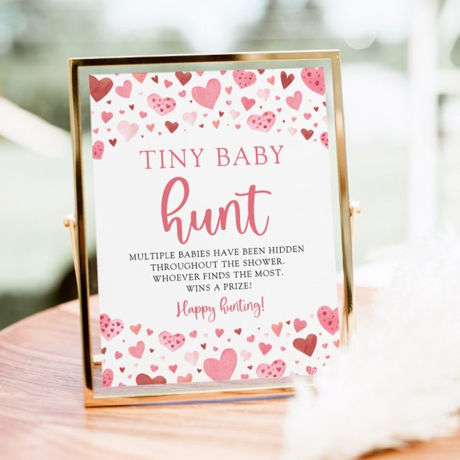 Little Sweetheart Tiny Baby Hunt Baby Shower Game Poster (Creator Uploaded)