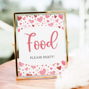 Little Sweetheart Valentine Baby Shower Food Sign