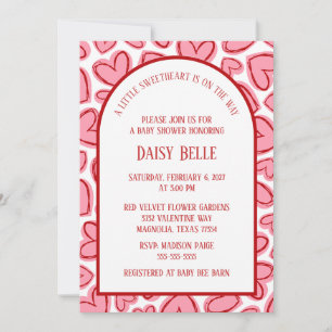 Little Sweetheart Valentine's Baby Shower Pink