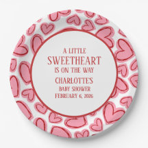 Little Sweetheart Valentine's Baby Shower Pink  