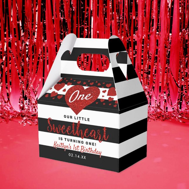 Little Sweetheart Valentine's Day Any Age Birthday Favour Box (Creator Uploaded)