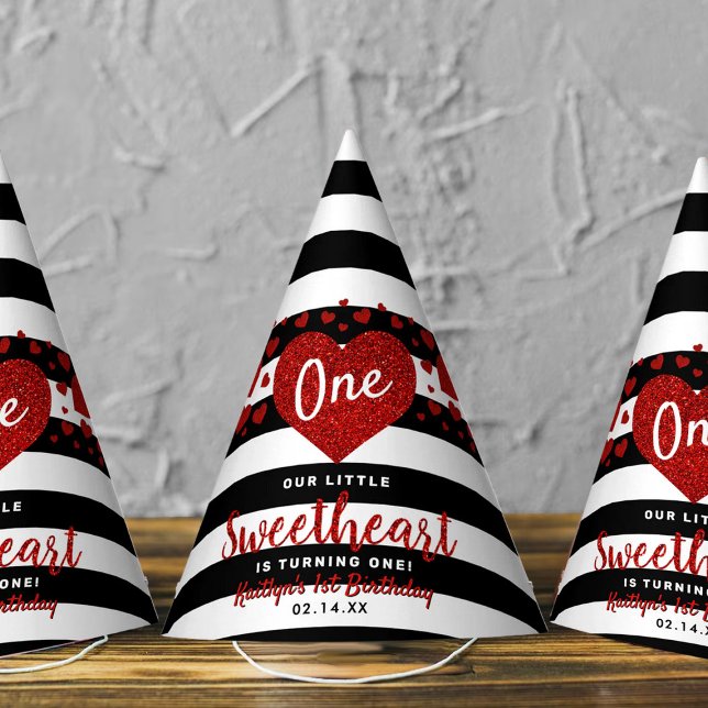 Little Sweetheart Valentine's Day Any Age Birthday Party Hat (Creator Uploaded)