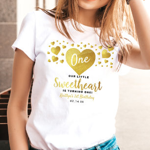 Little Sweetheart Valentine's Day Any Age Birthday T-Shirt