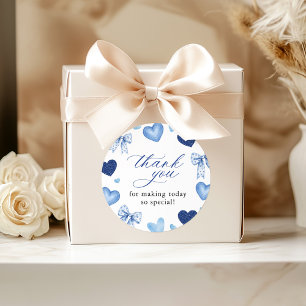 Little Sweetheart Valentines Day Baby Shower Classic Round Sticker