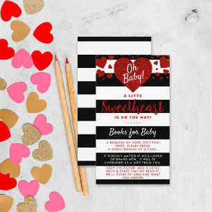 Little Sweetheart Valentine's Day Baby Shower Enclosure Card