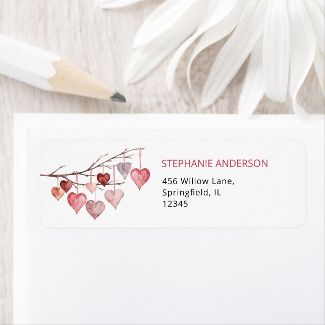 Little Sweetheart Valentines Return Address Label (Insitu)