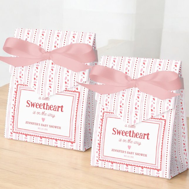 Little Sweetheart Valentine's Shower Favours Favour Box (Creator Uploaded)