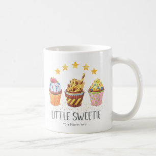 Little Sweetie Bright Colours Watercolor Cupcakes Coffee Mug