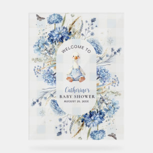 Little Sweetie Goose Baby Shower Welcome Acrylic Sign
