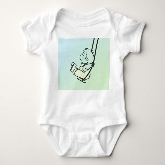 Little Swinger – Adorable Baby Bodysuit" Bodysuit (Front)