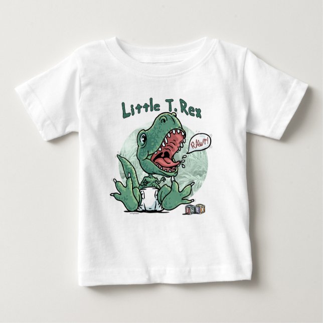 Little T. Rex by Mudge Studios Baby T-Shirt (Front)